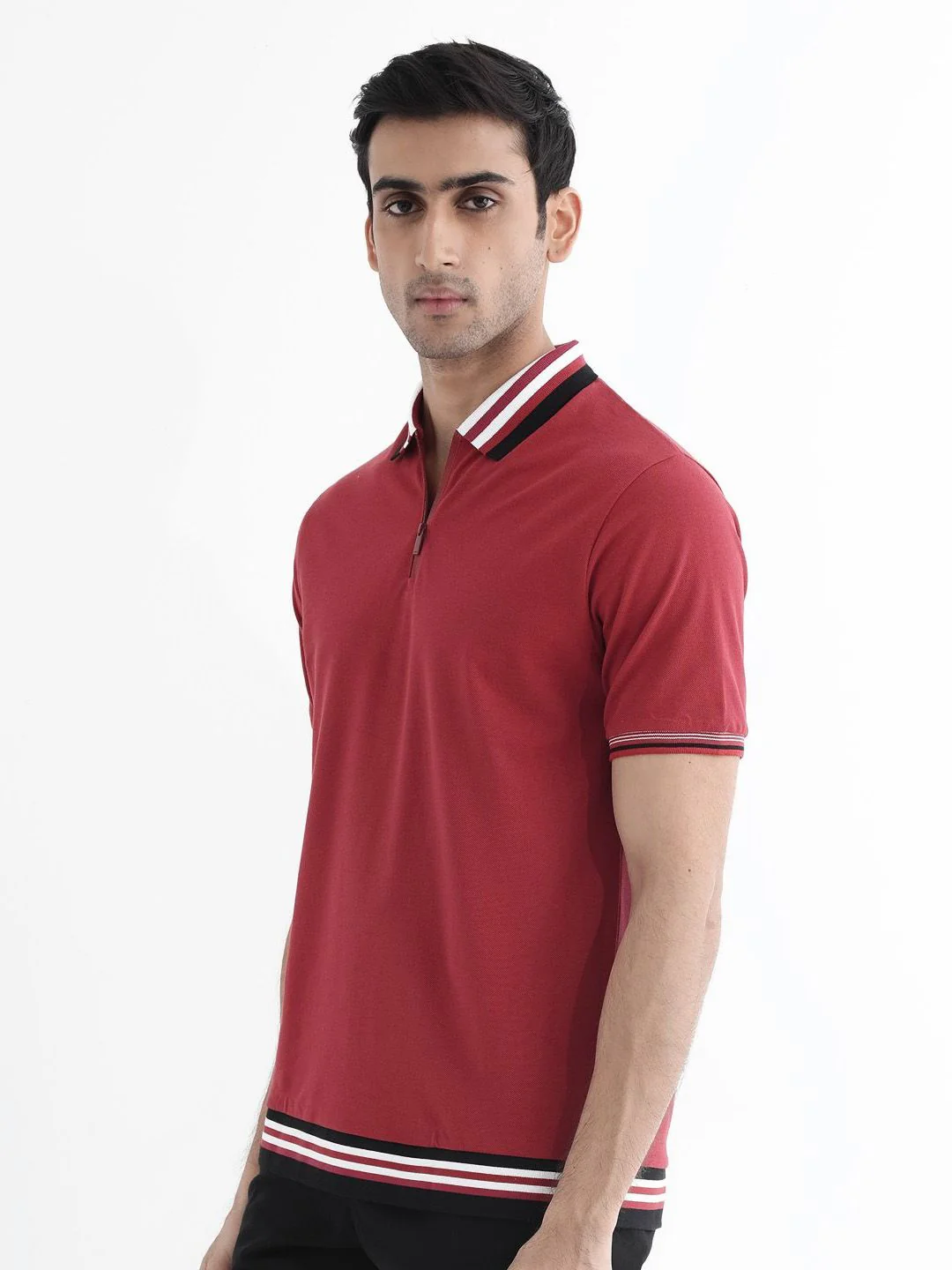 RARE RABBIT Men Polo Collar Regular Fit T-shirt - Image 2