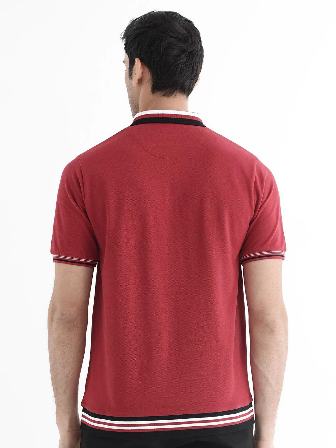 RARE RABBIT Men Polo Collar Regular Fit T-shirt - Image 4