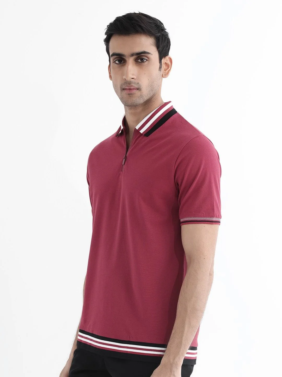 RARE RABBIT Men Polo Collar Regular Fit T-shirt - Image 9