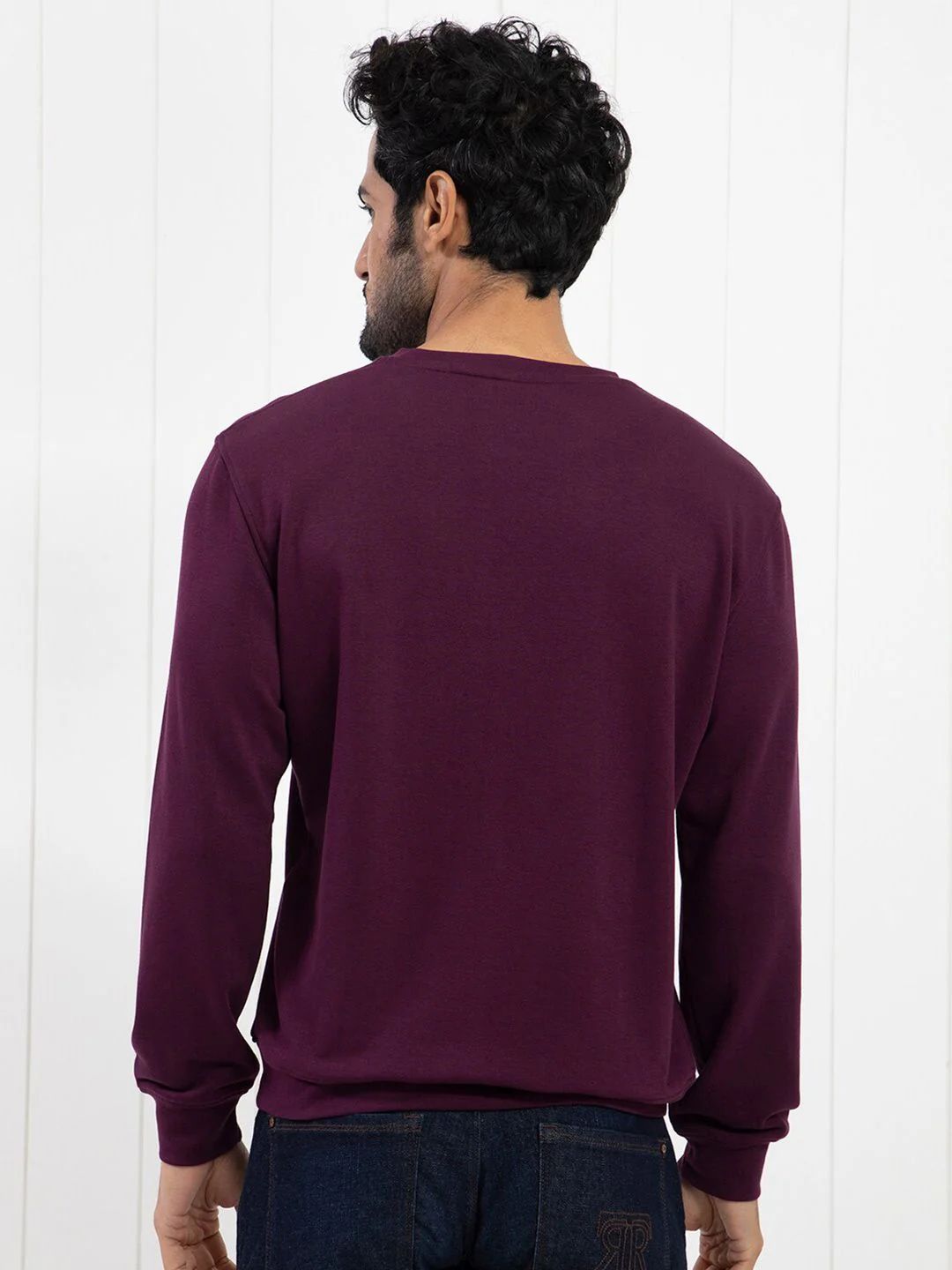 RARE RABBIT Men Praise Graphic Print Round Neck Sweatshirt - Image 4