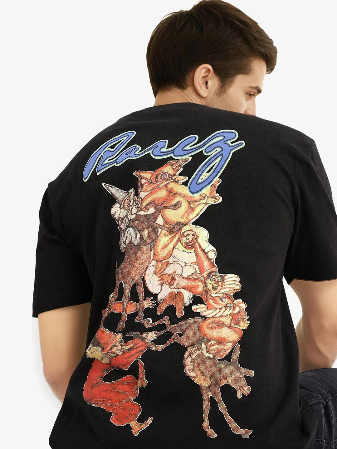 RARE RABBIT Men Printed Applique T-shirt - Image 2