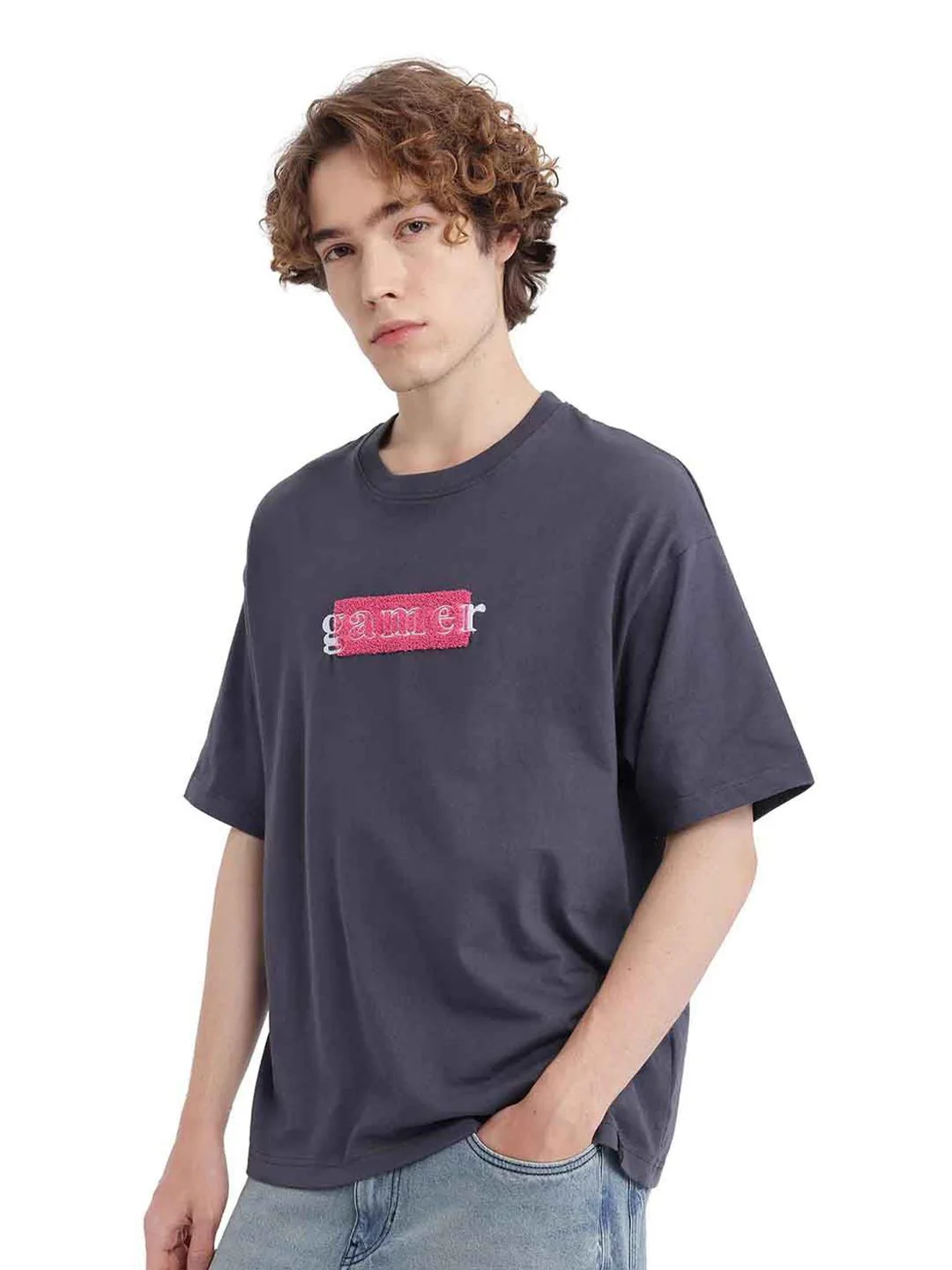 RARE RABBIT Men Printed Applique T-shirt - Image 4