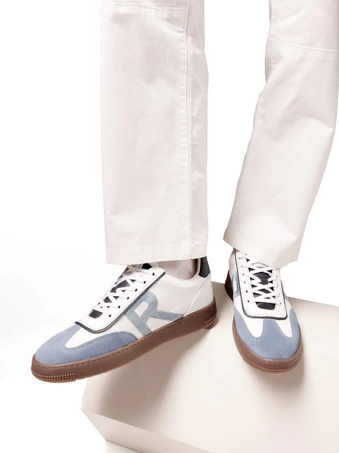 RARE RABBIT Men Printed Leather Sneakers - Image 7