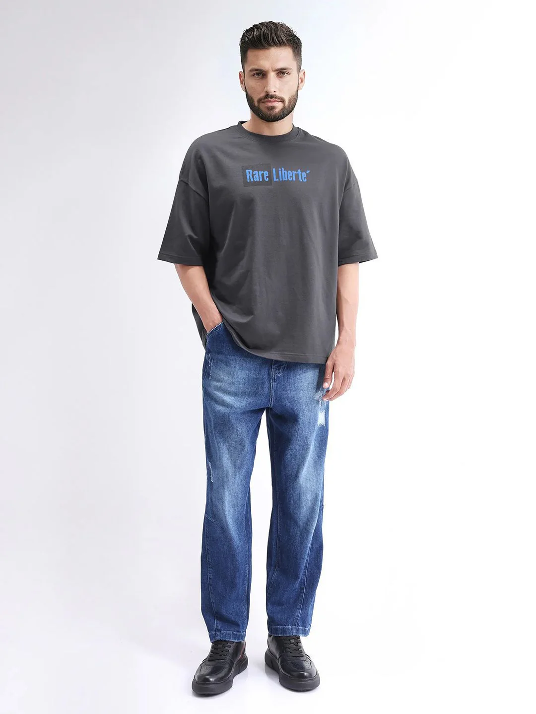 RARE RABBIT Men Printed T-shirt - Image 6