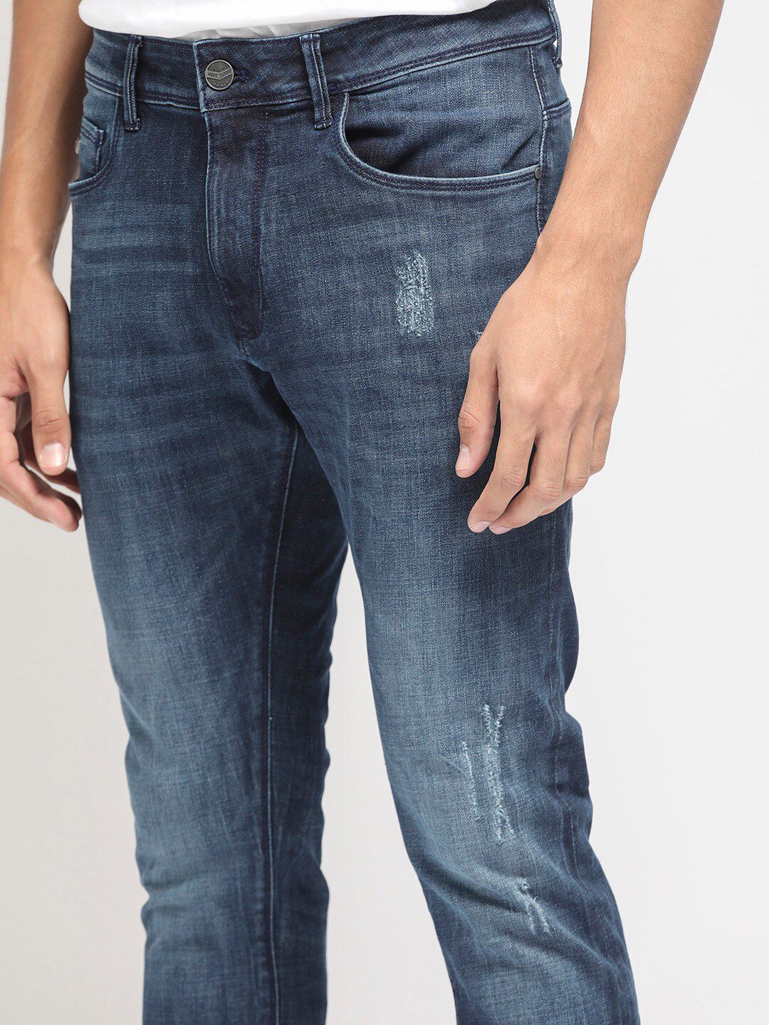 RARE RABBIT Men Reims Slim Fit Cotton Jeans - Image 6