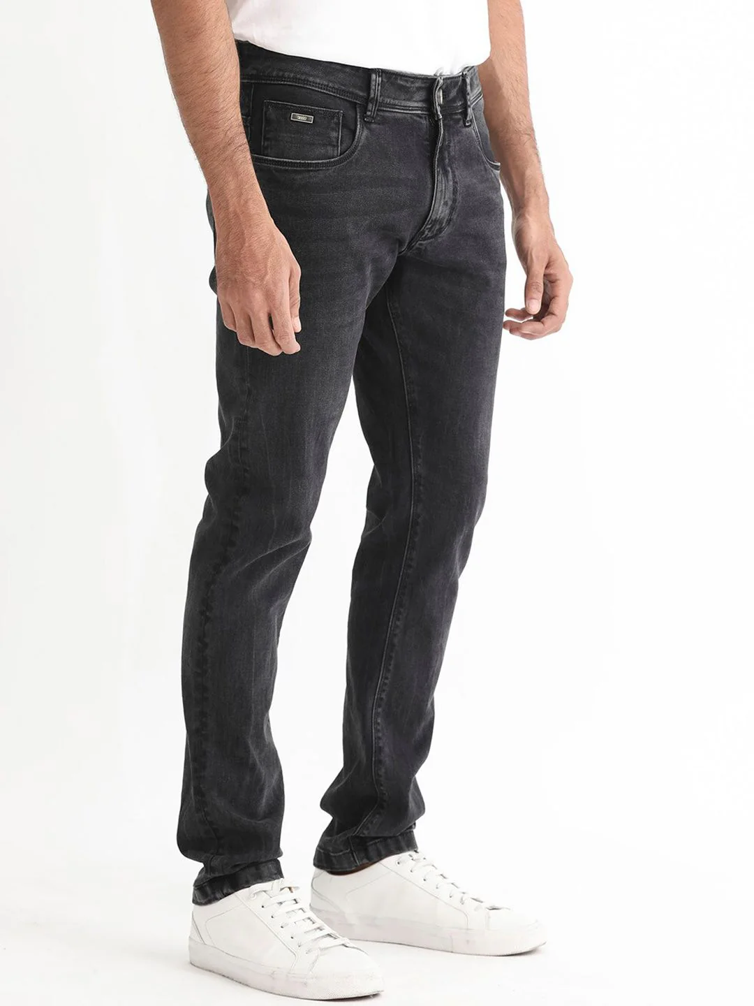 RARE RABBIT Men Reney Slim Fit Mid-Rise Stretchable Jeans - Image 3