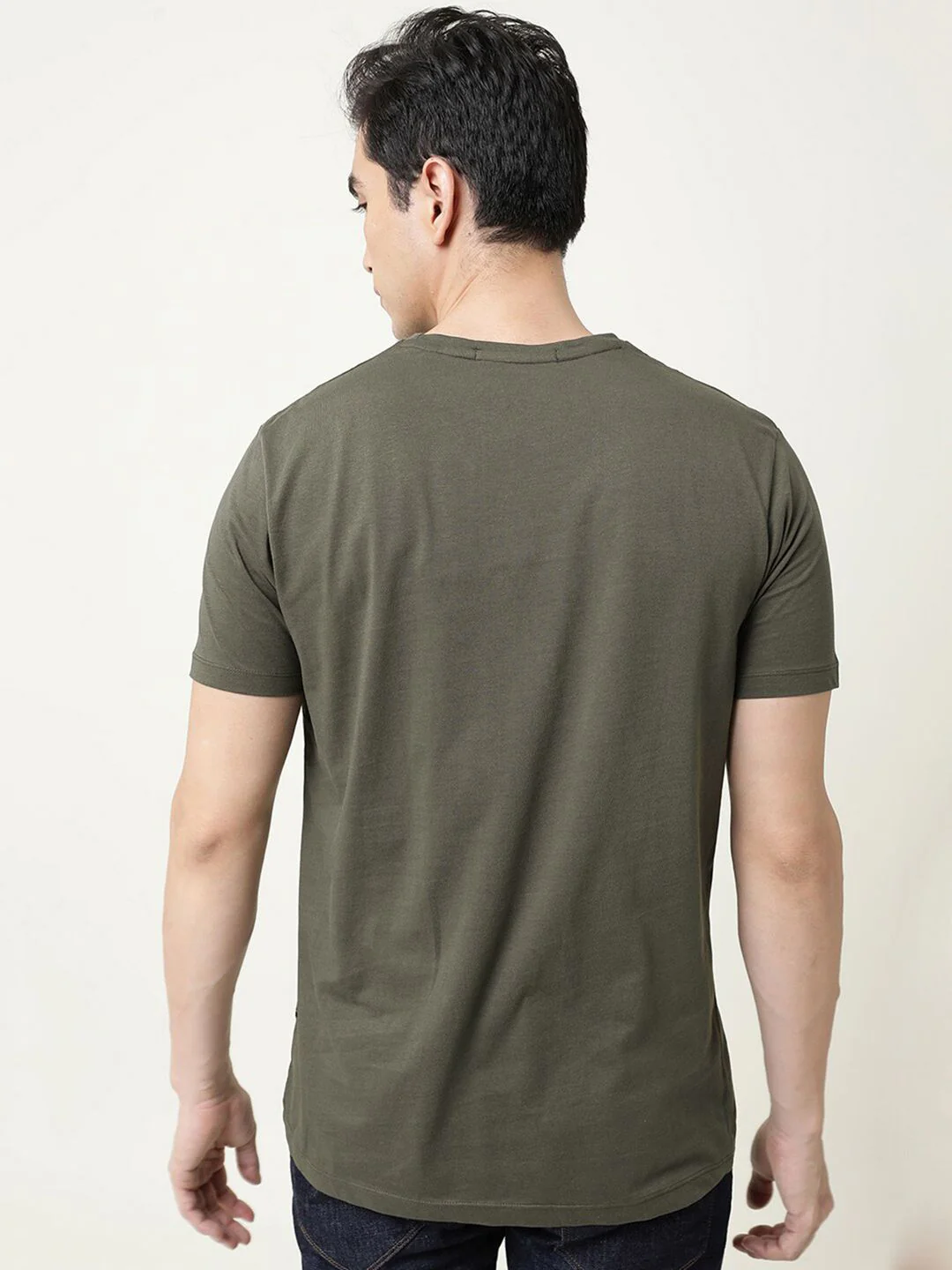 RARE RABBIT Men Rings-4 Slim Fit Solid Polo Collar T-Shirt - Image 4