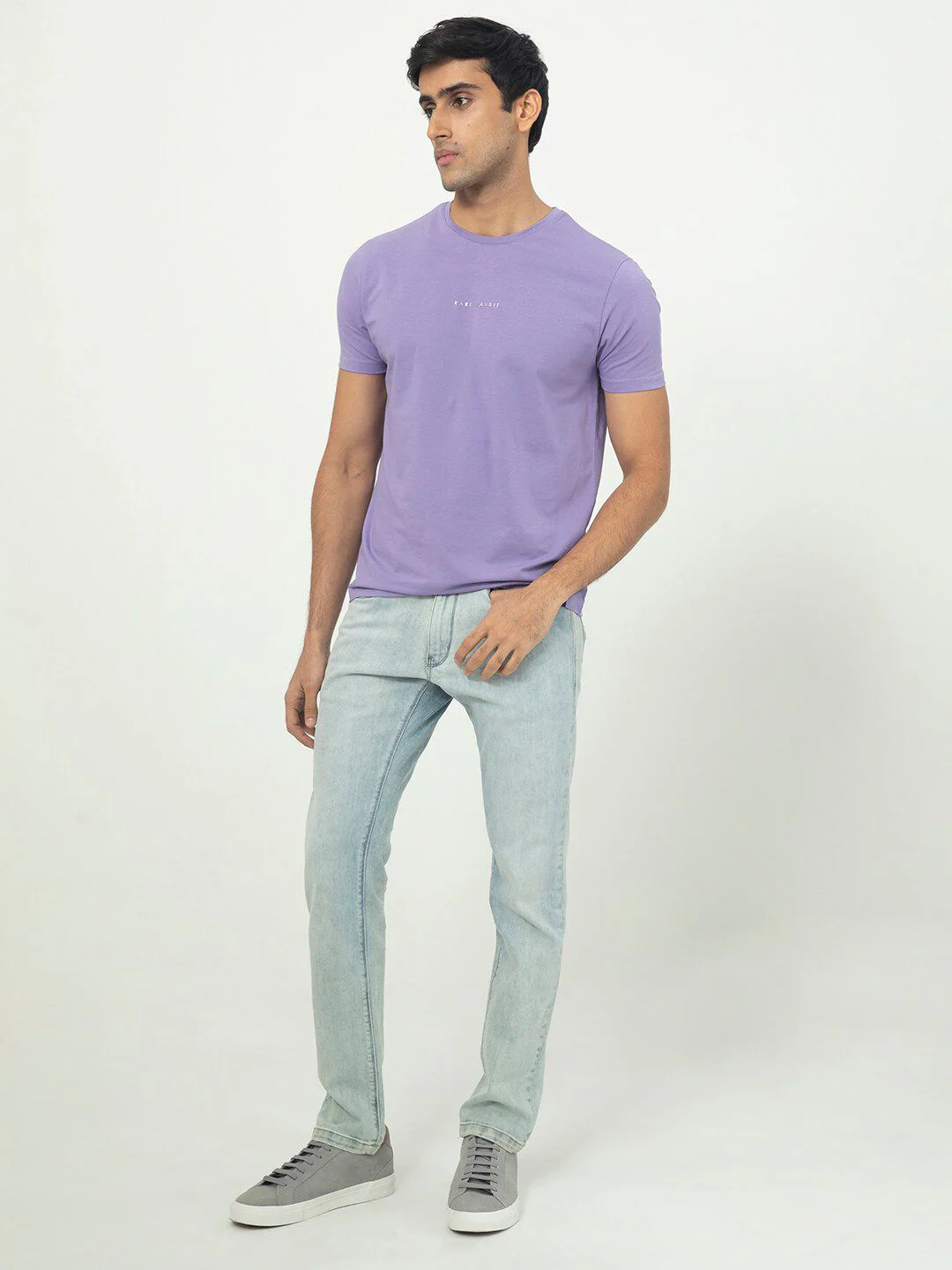 RARE RABBIT Men Rings-4 Slim Fit Solid Polo Collar T-Shirt - Image 11