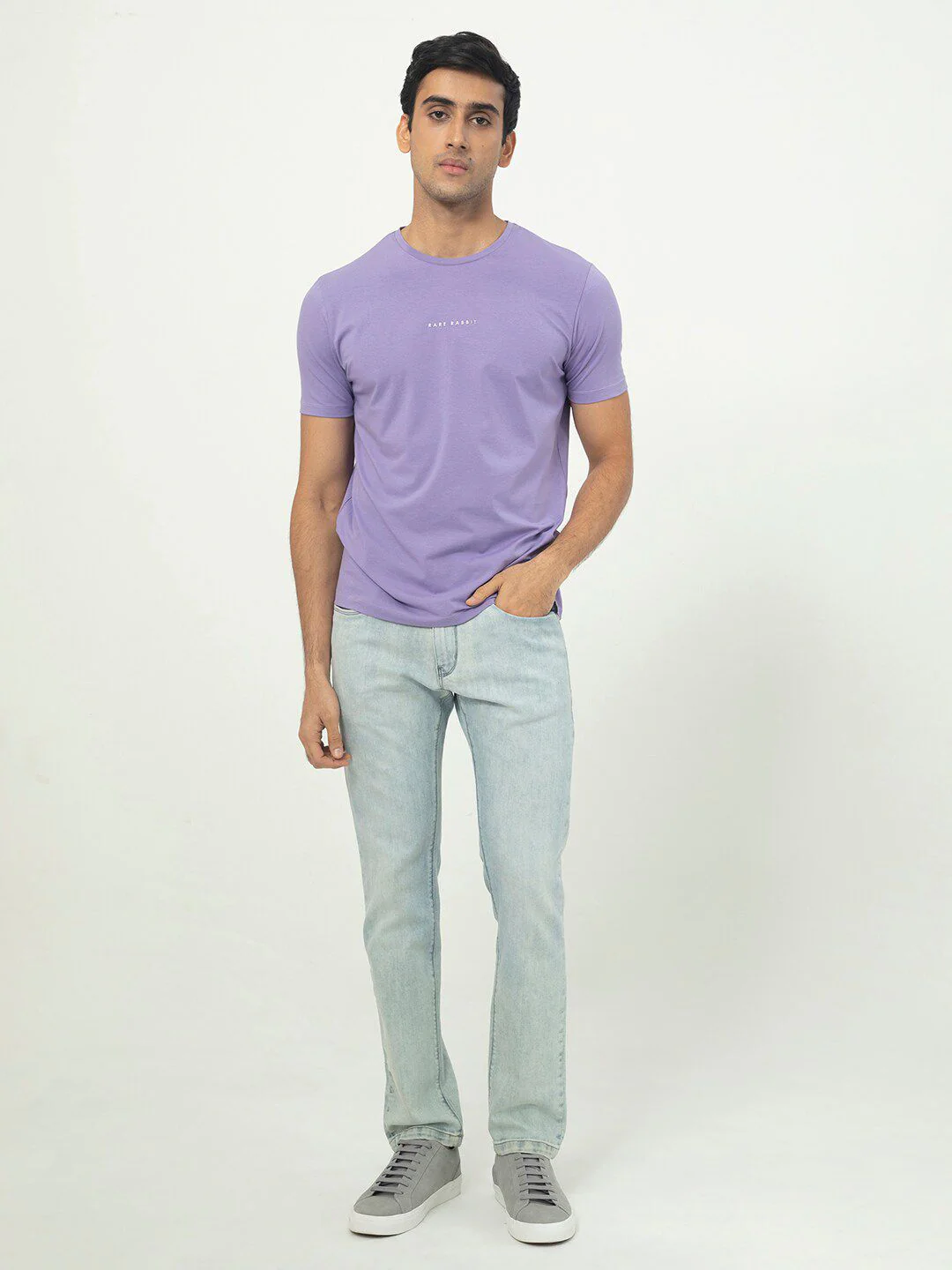 RARE RABBIT Men Rings-4 Slim Fit Solid Polo Collar T-Shirt - Image 12