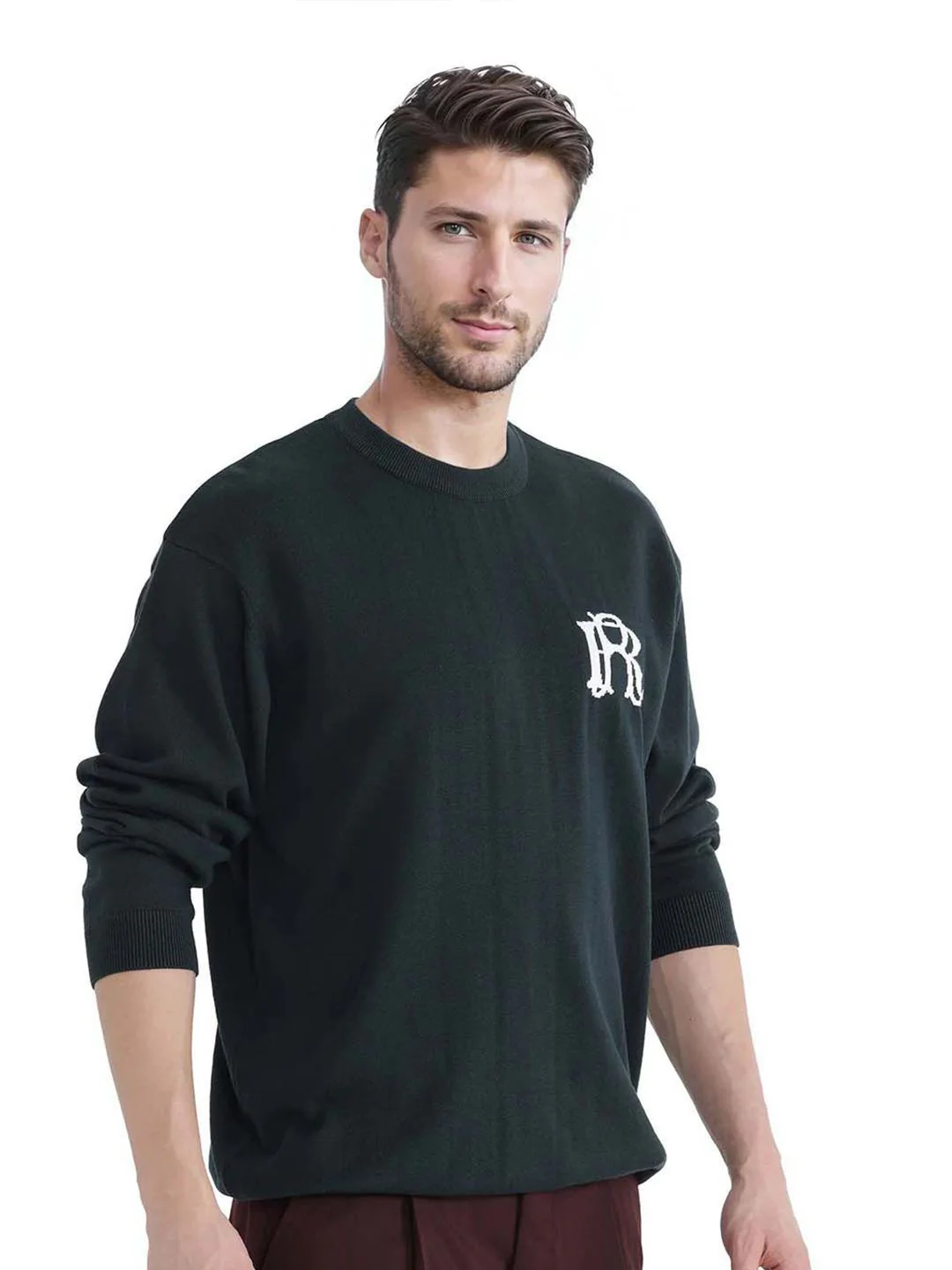 RARE RABBIT Men Round Neck Cotton Pullover - Image 3