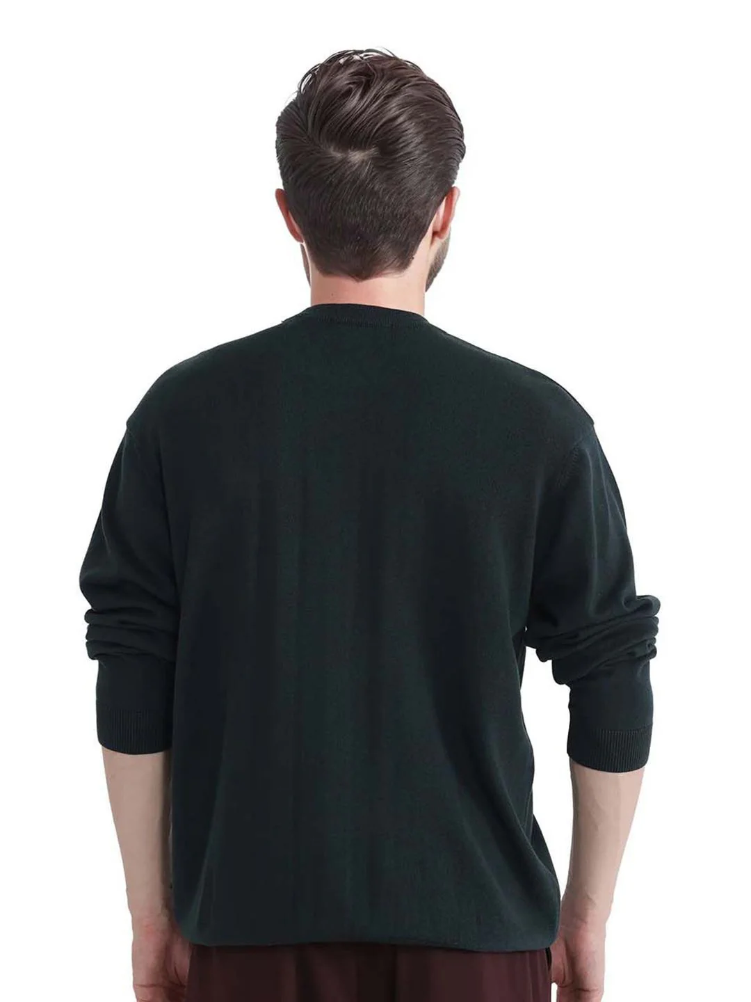 RARE RABBIT Men Round Neck Cotton Pullover - Image 4