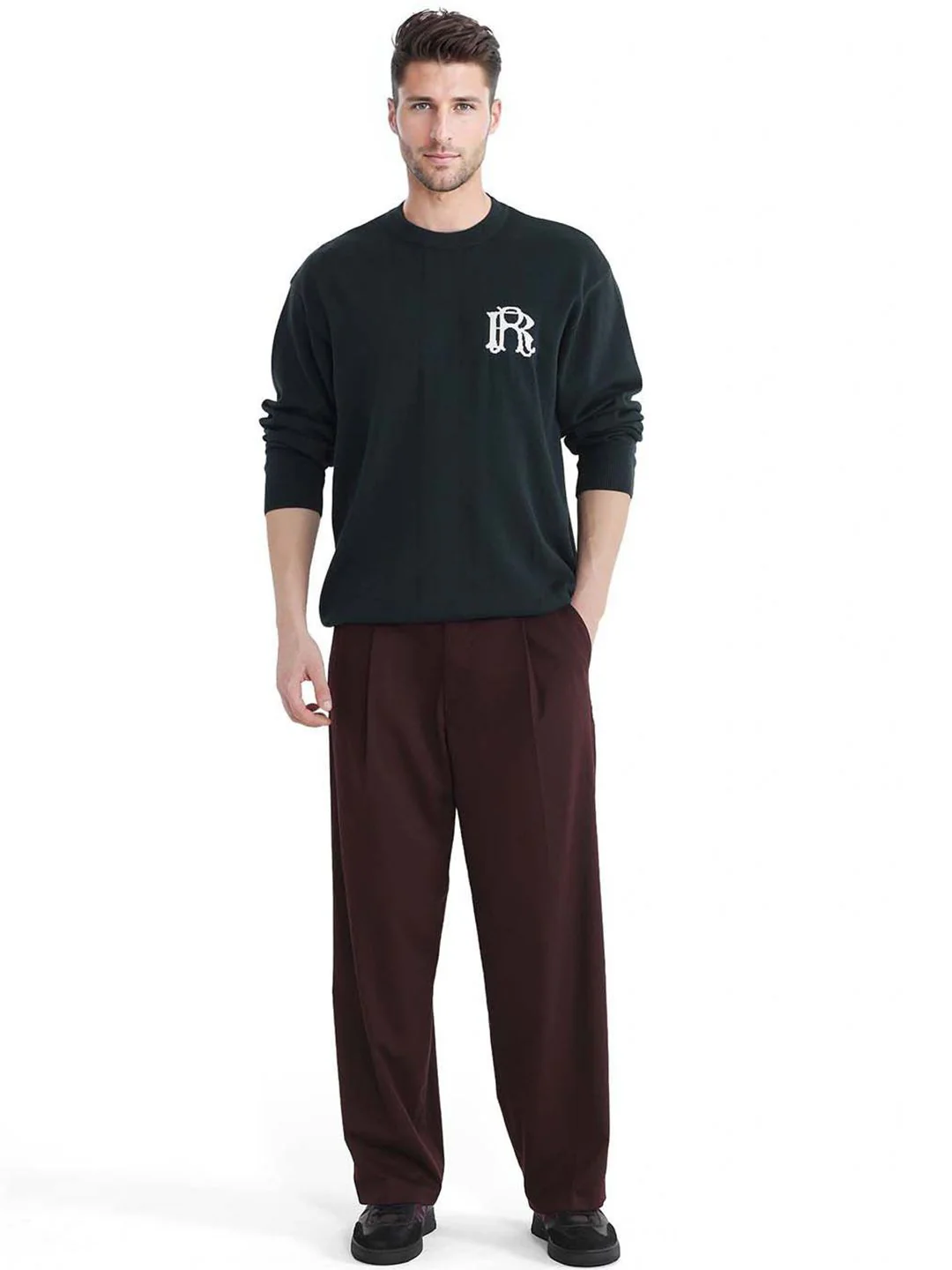 RARE RABBIT Men Round Neck Cotton Pullover - Image 6