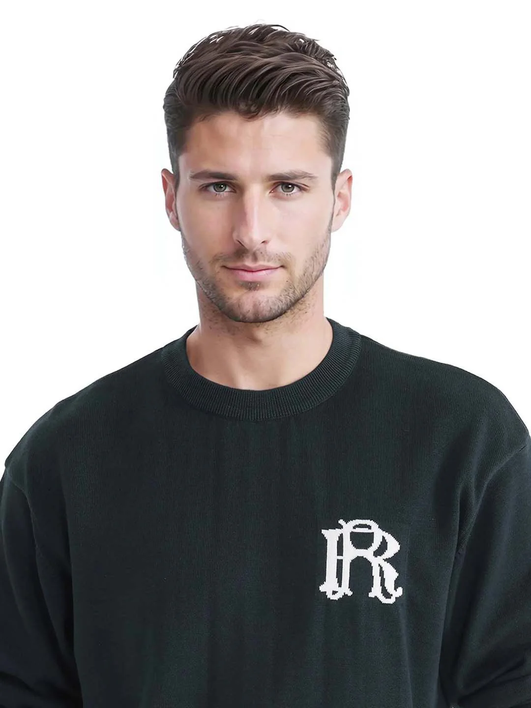 RARE RABBIT Men Round Neck Cotton Pullover - Image 7