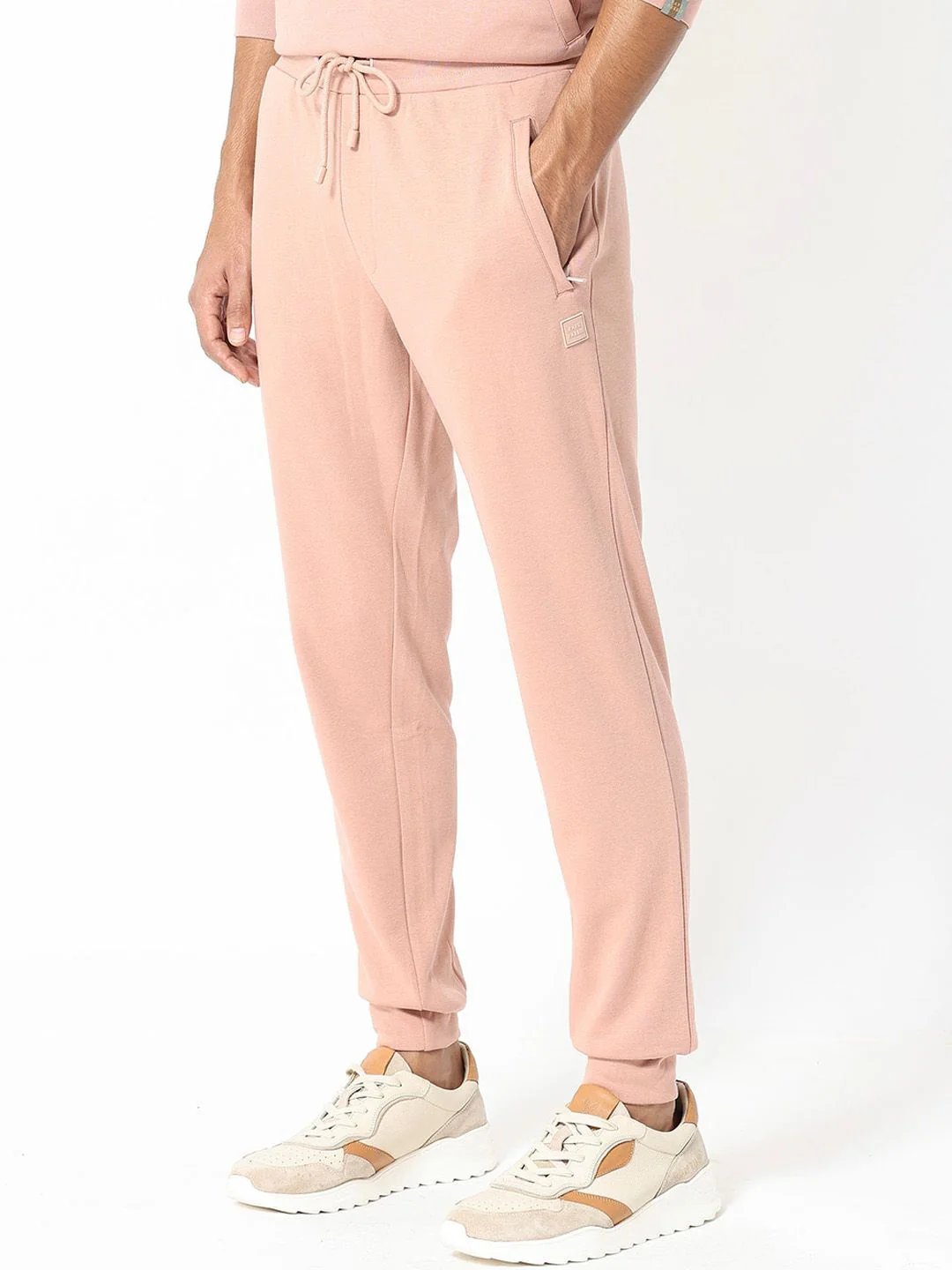 RARE RABBIT Men Saku Regular Fit Cotton Mid-Rise joggers - Image 2