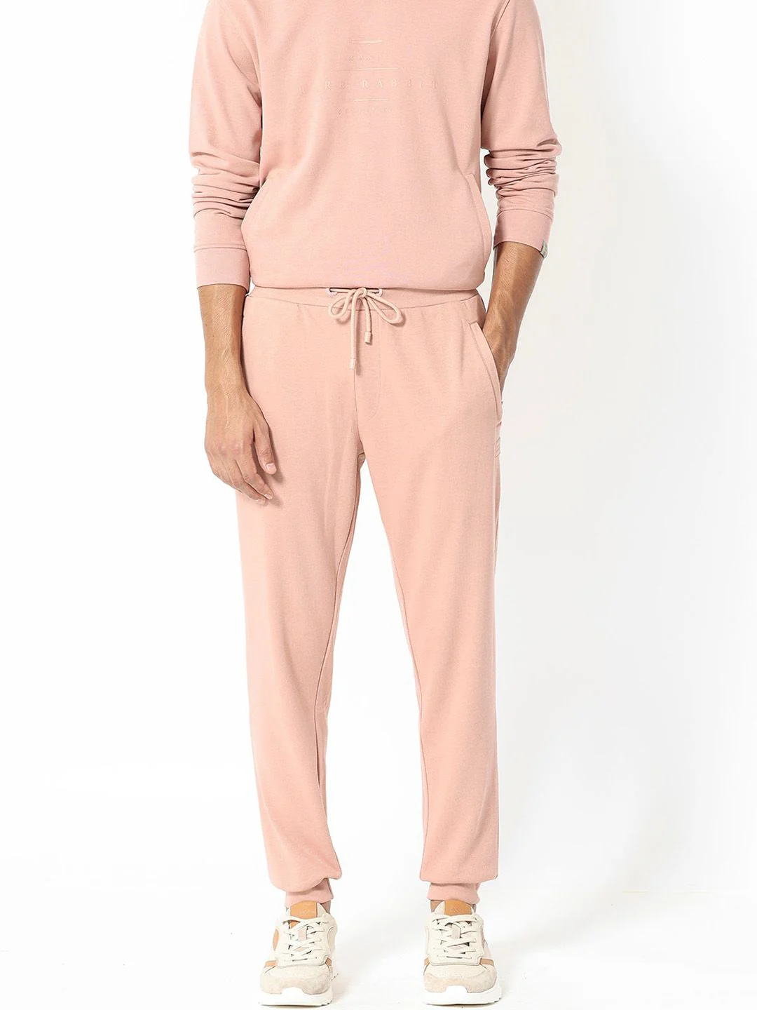 RARE RABBIT Men Saku Regular Fit Cotton Mid-Rise joggers - Image 4
