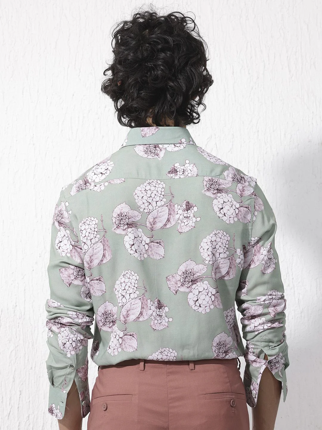 RARE RABBIT Men Sakura Slim Fit Floral Opaque Printed Shirt - Image 4