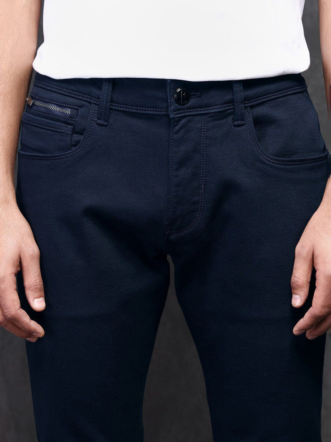 RARE RABBIT Men Satinx Slim Fit Mid-Rise Jeans - Image 7