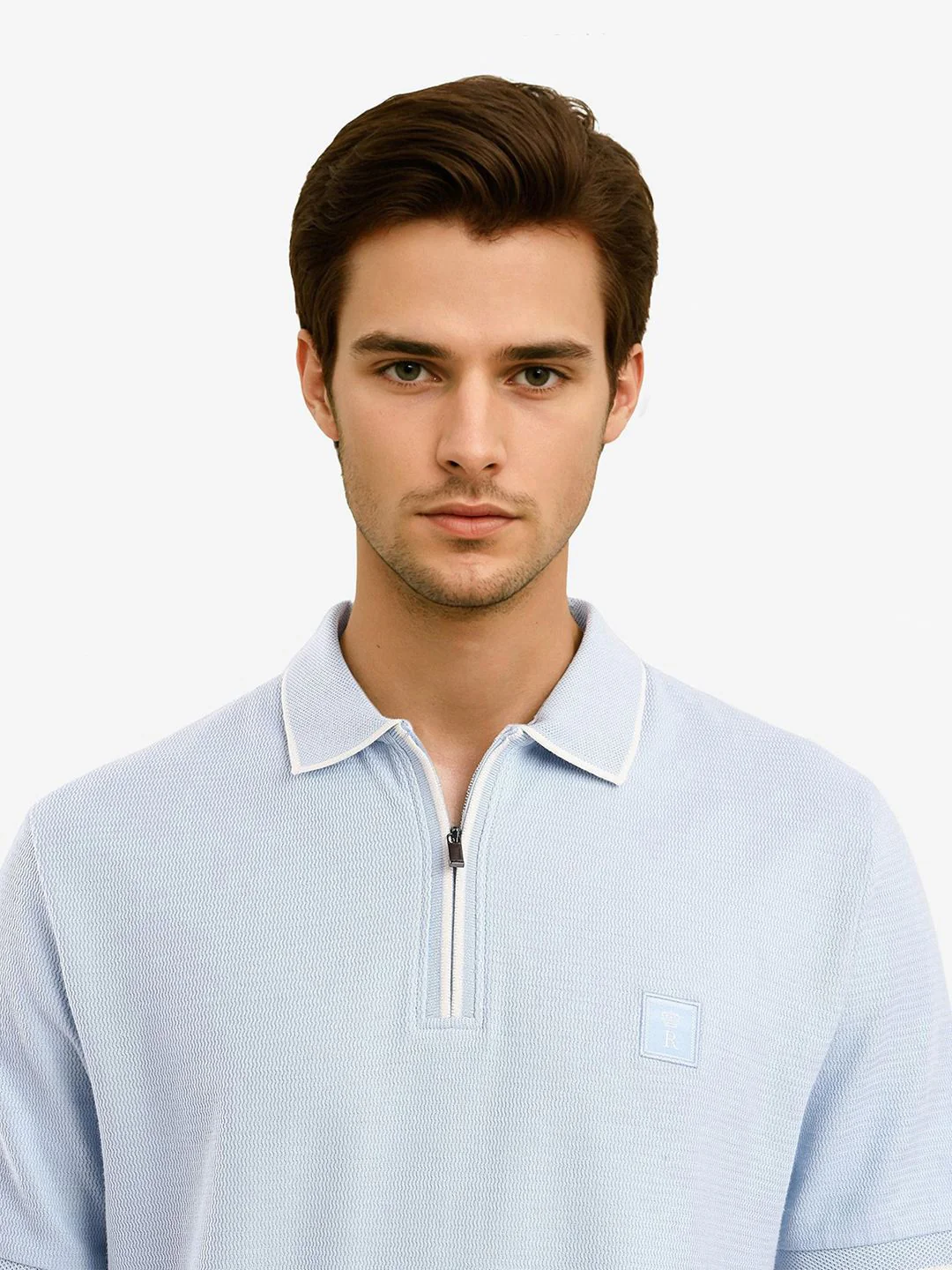 RARE RABBIT Men Solid Polo Collar Cotton T-shirt - Image 7