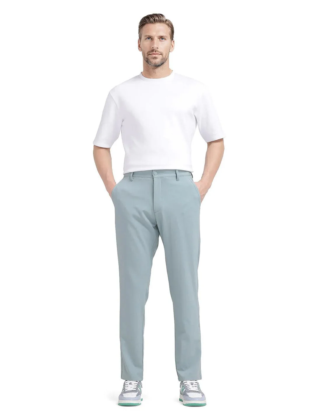 RARE RABBIT Men Tailored Chinos Trousers - Image 4
