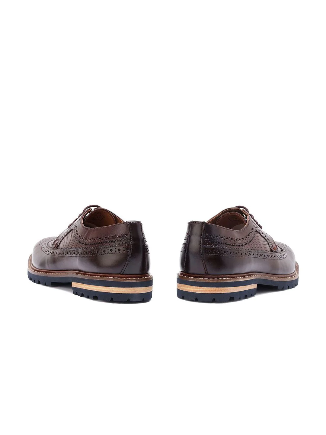 RARE RABBIT Men Textured Leather Formal Brogues - Image 3