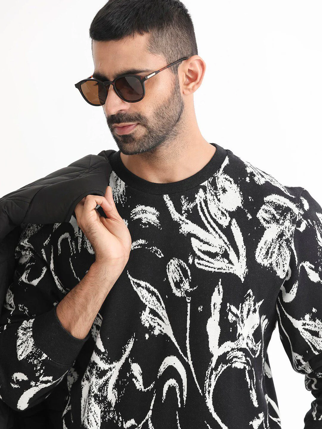 RARE RABBIT Men Thalora Floral Printed Sweatshirt - Image 7