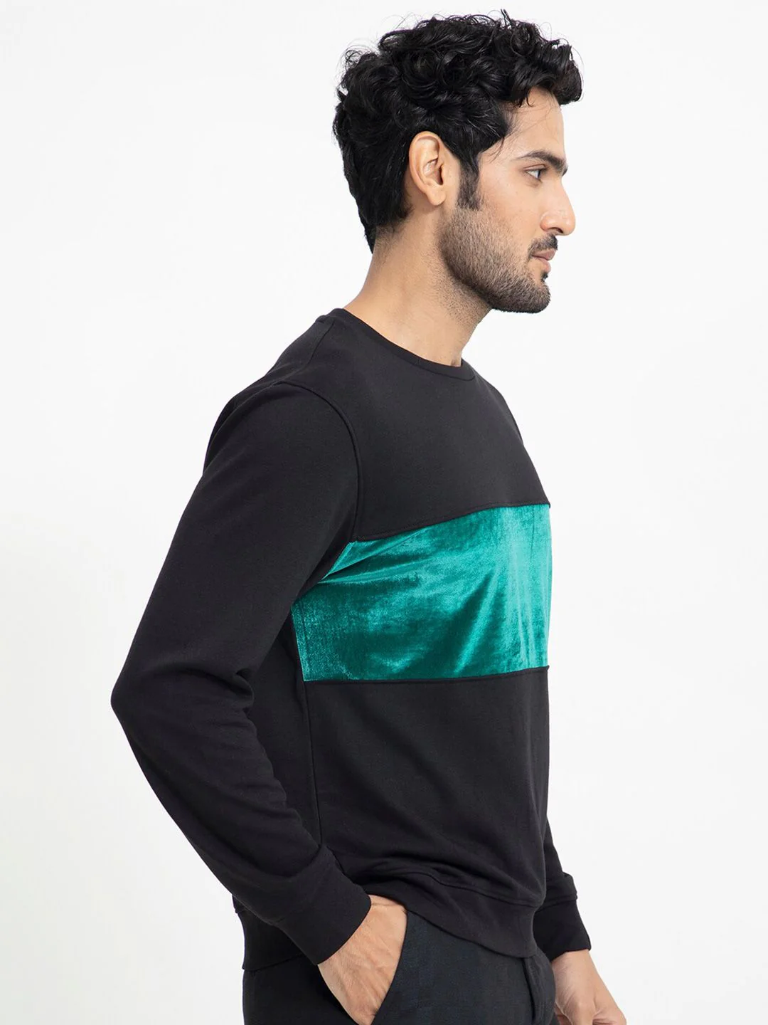 RARE RABBIT Men Tide Colourblocked Sweatshirt - Image 3