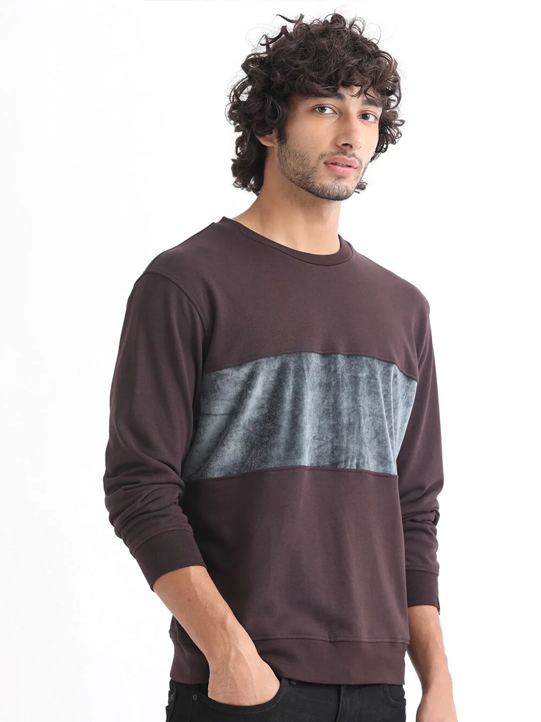 RARE RABBIT Men Tide Striped Sweatshirt - Image 3