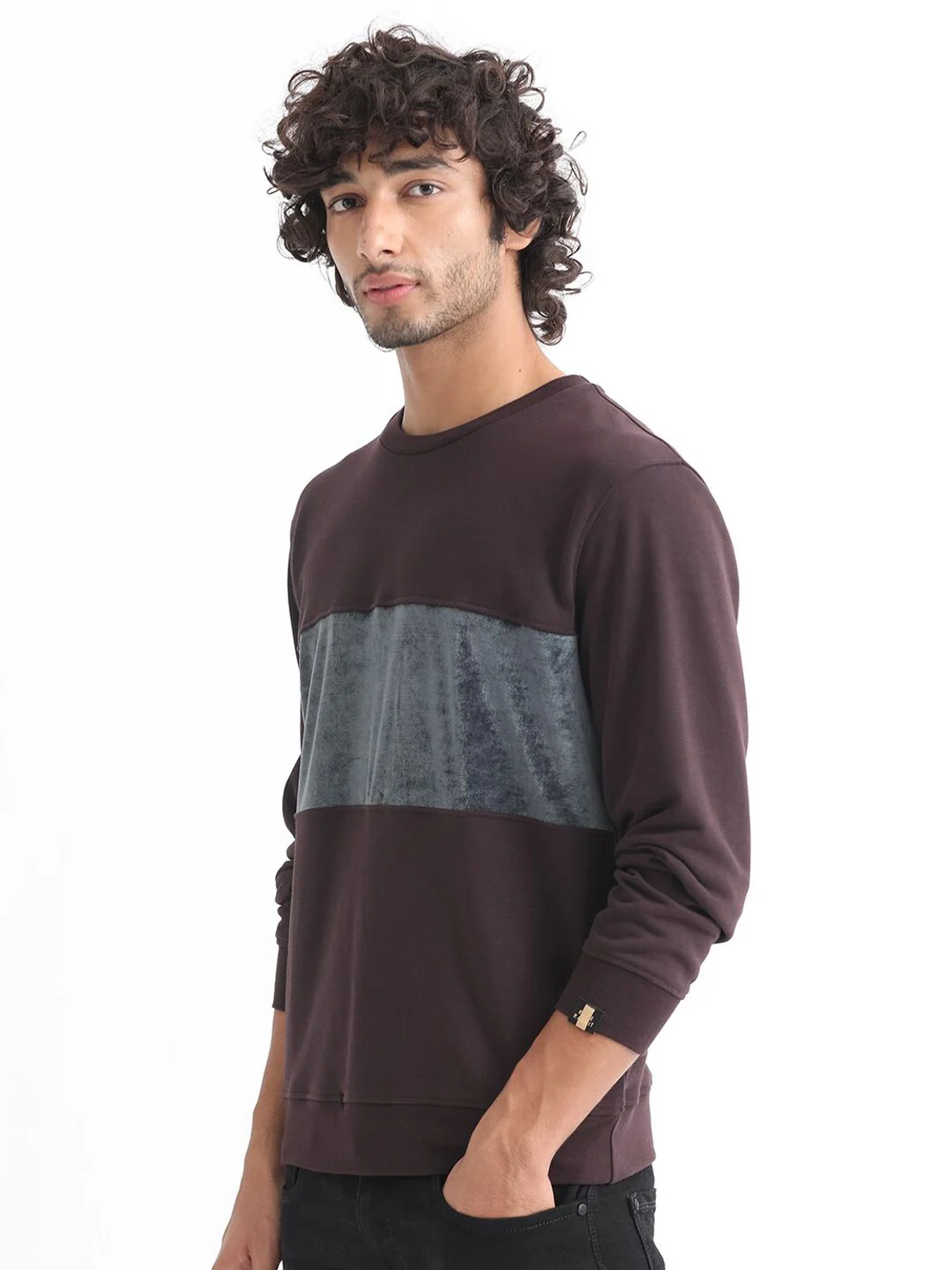 RARE RABBIT Men Tide Striped Sweatshirt - Image 5