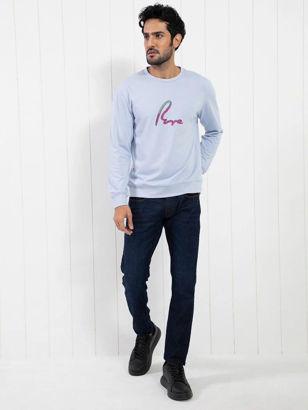RARE RABBIT Men Toon Typography Printed Sweatshirt - Image 6