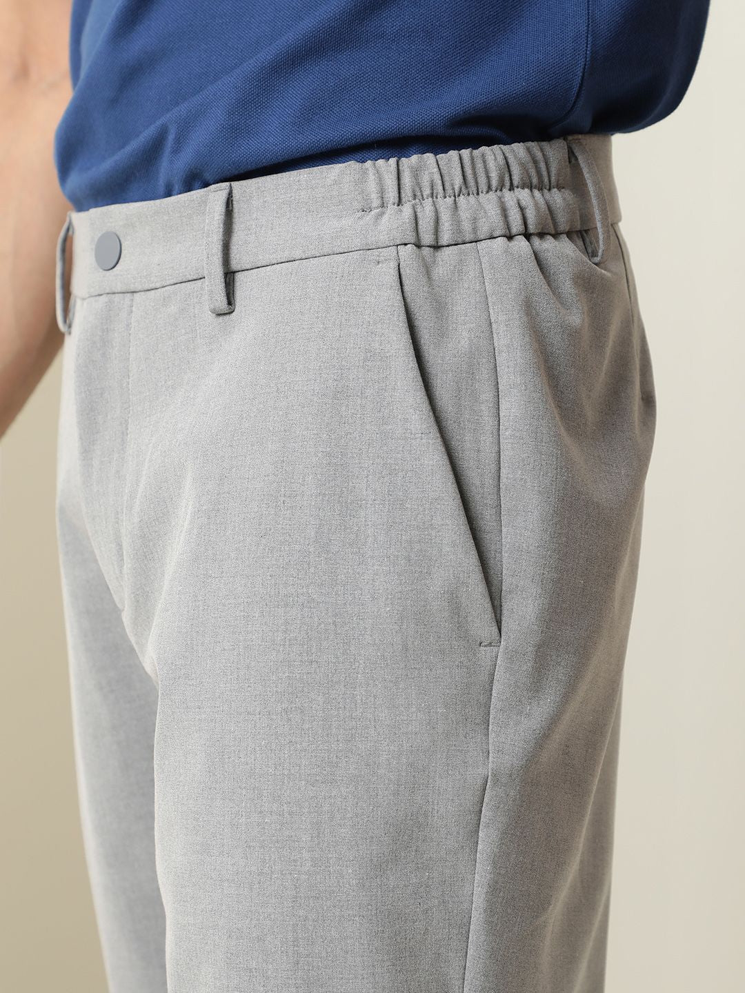 RARE RABBIT Men Trip Knee Length Solid Mid Rise Regular Fit Shorts - Image 5