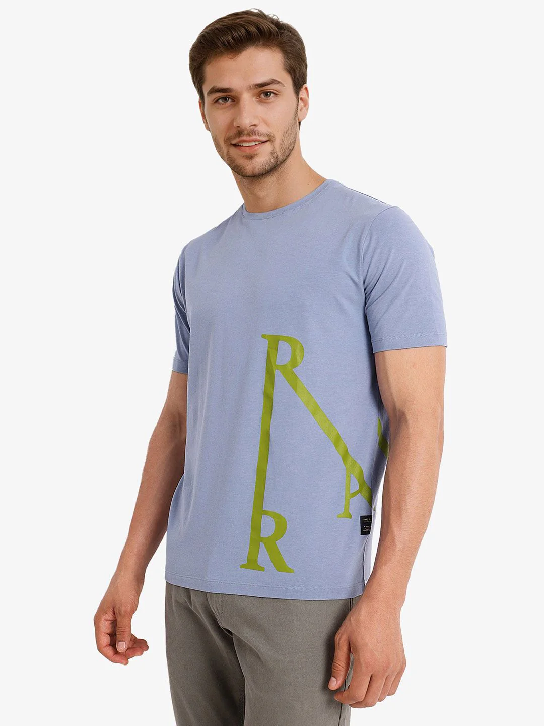 RARE RABBIT Men Typography Printed V-Neck T-shirt - Image 7