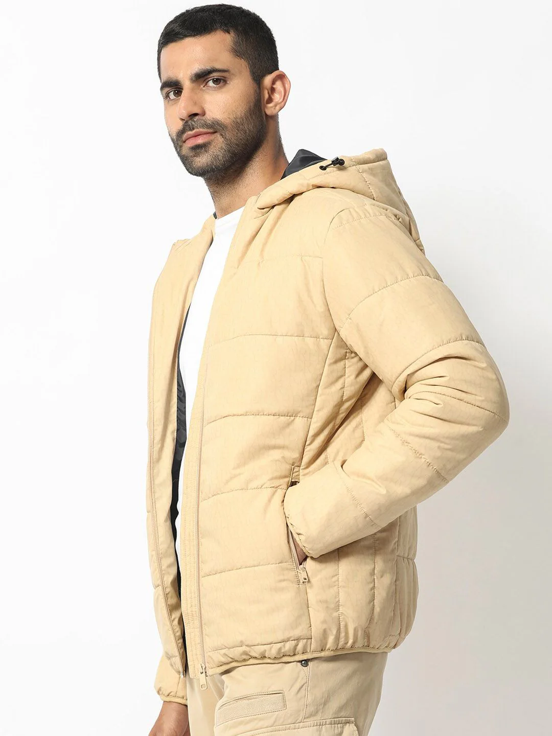RARE RABBIT Men Vasto Puffer Hooded Neck Jacket - Image 5