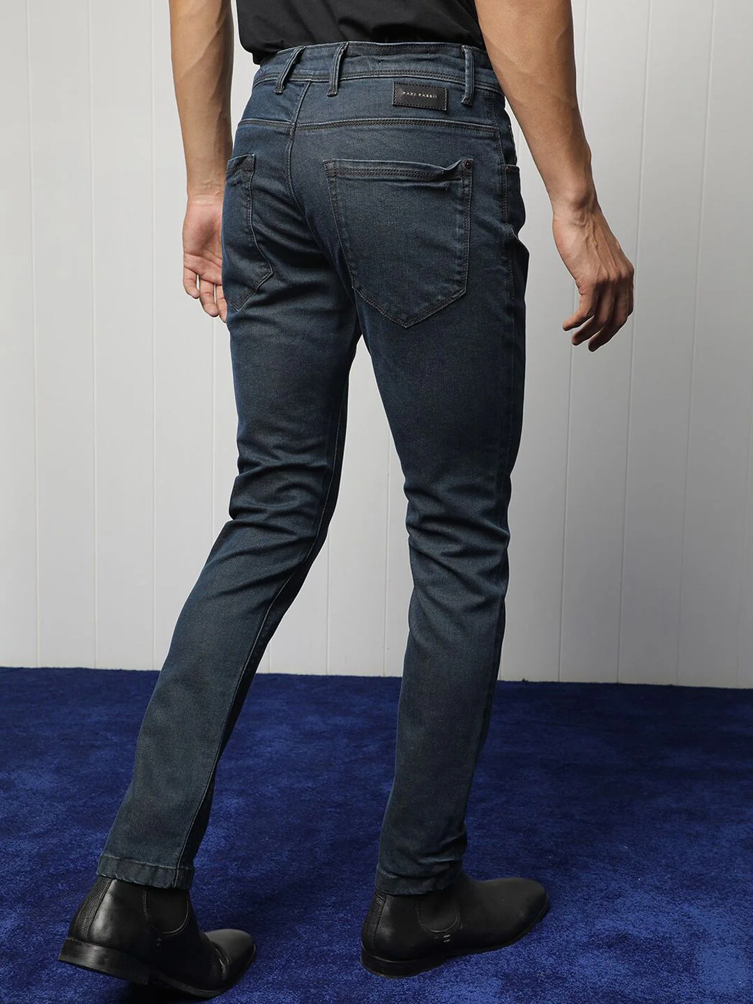 RARE RABBIT Men Wells Slim Fit Cotton Jeans - Image 3