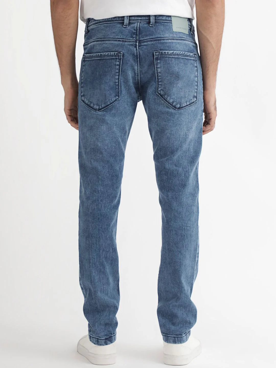 RARE RABBIT Men Widz Slim Fit Mid-Rise Stretchable Jeans - Image 5