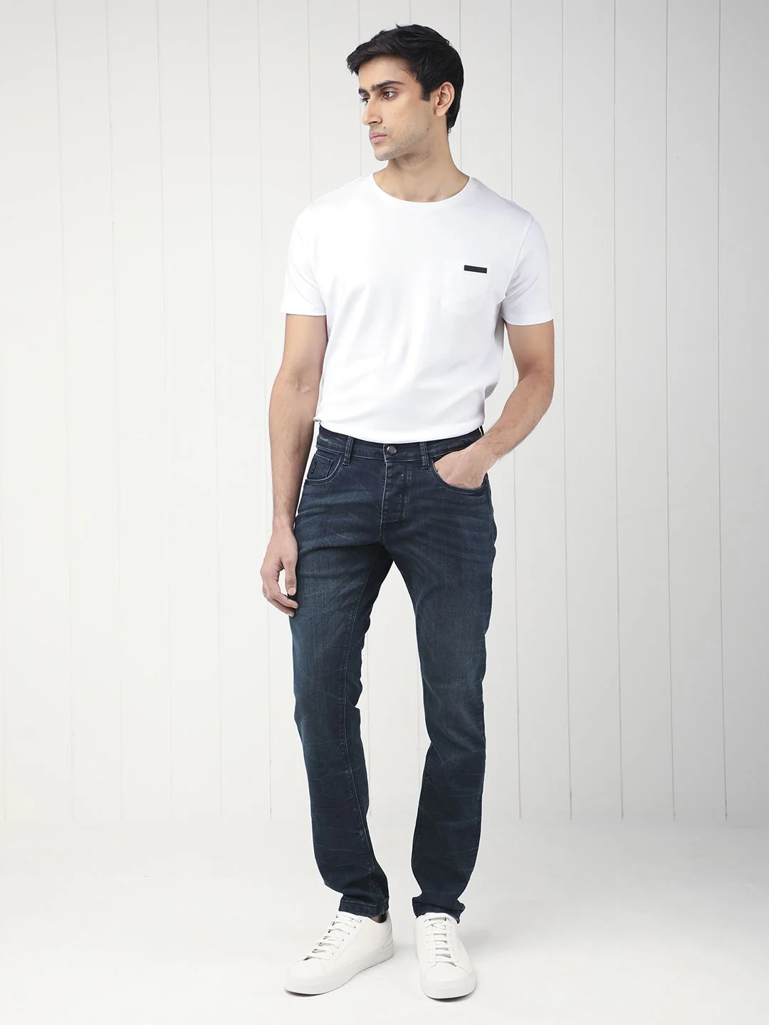 RARE RABBIT Men Yoshi Regular Fit Mid-Rise Cotton Jeans - Image 6
