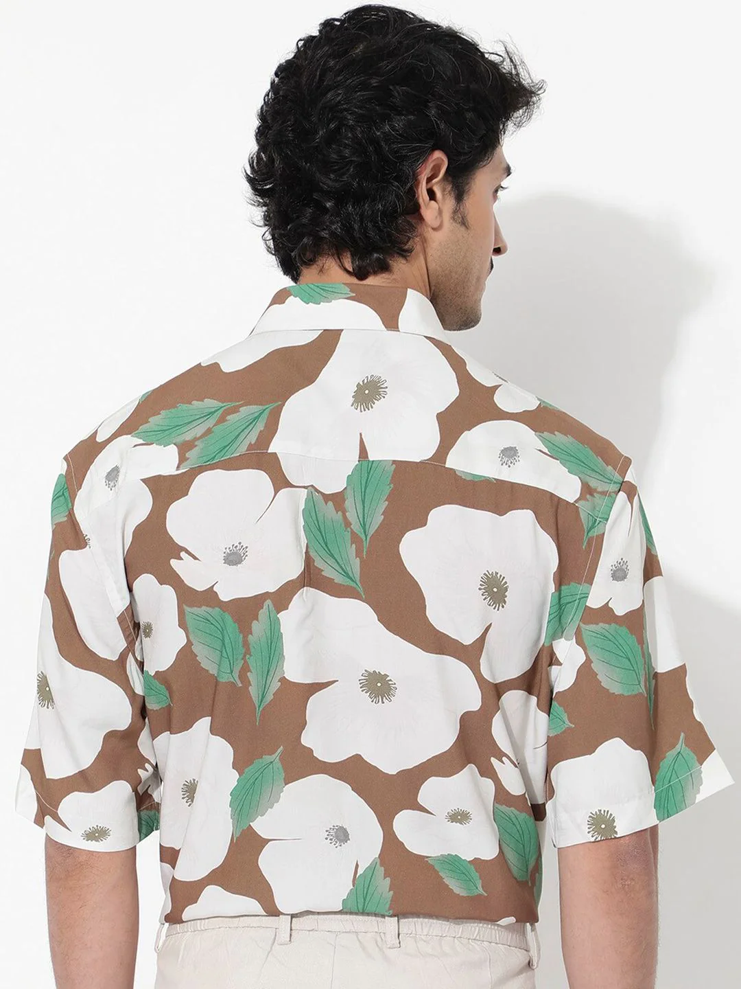 RARE RABBIT Men Yuki Boxy Opaque Floral Printed Shirt - Image 4