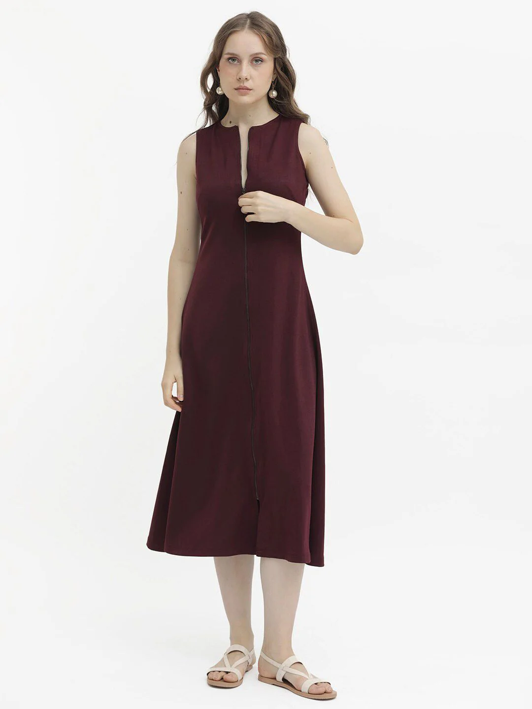 RAREISM A-Line Sleeveless Midi Dress - Image 6