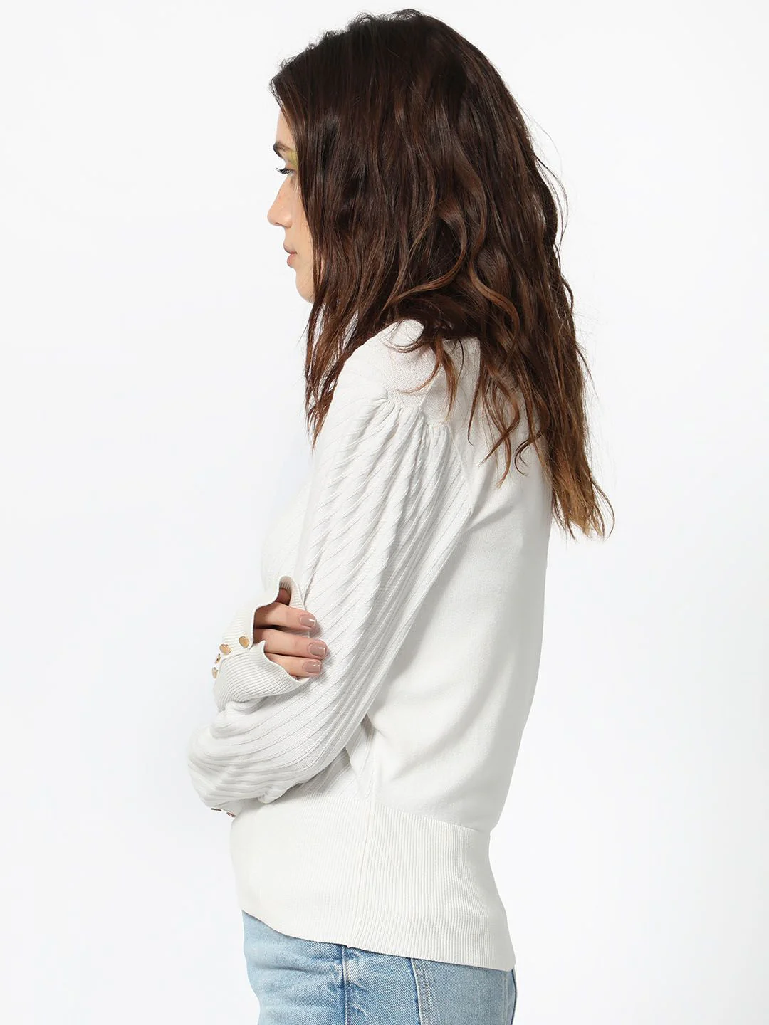 RAREISM Basic Sweater With Cuff Detail - Image 3