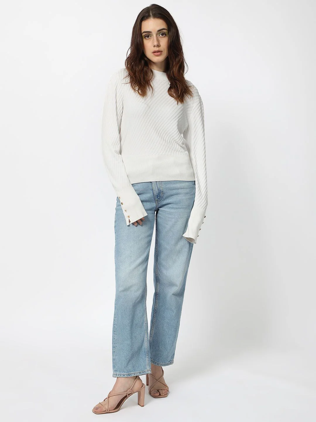 RAREISM Basic Sweater With Cuff Detail - Image 6