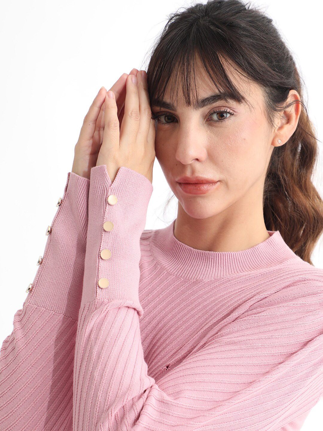 RAREISM Basic Sweater With Cuff Detail - Image 2