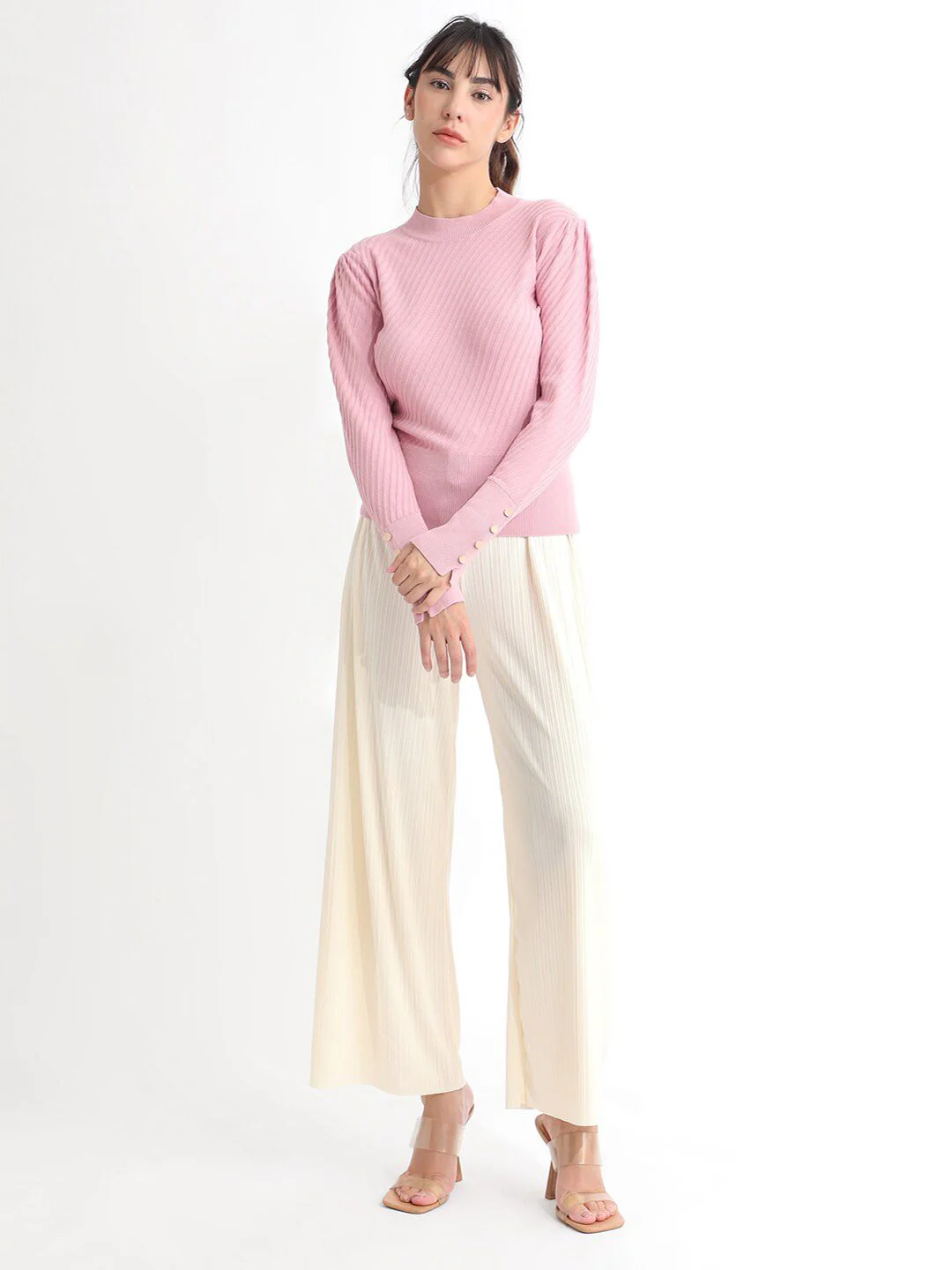 RAREISM Basic Sweater With Cuff Detail - Image 4