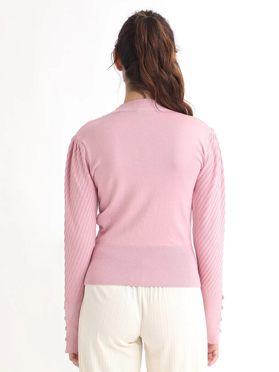 RAREISM Basic Sweater With Cuff Detail - Image 5