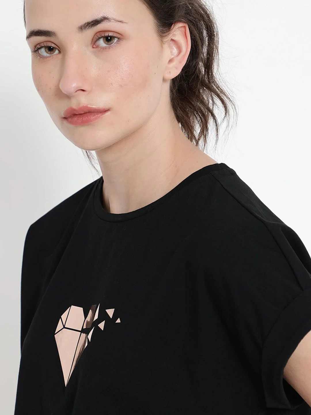 RAREISM Brahe Graphic Printed Extended Sleeves Cotton T-shirt - Image 3