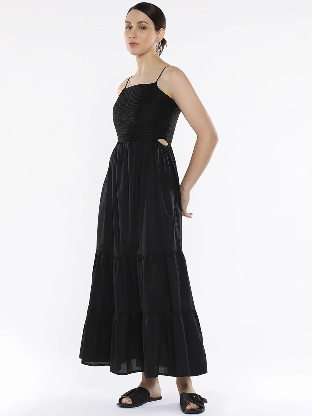RAREISM Cotton Shoulder Straps Maxi Dress - Image 3