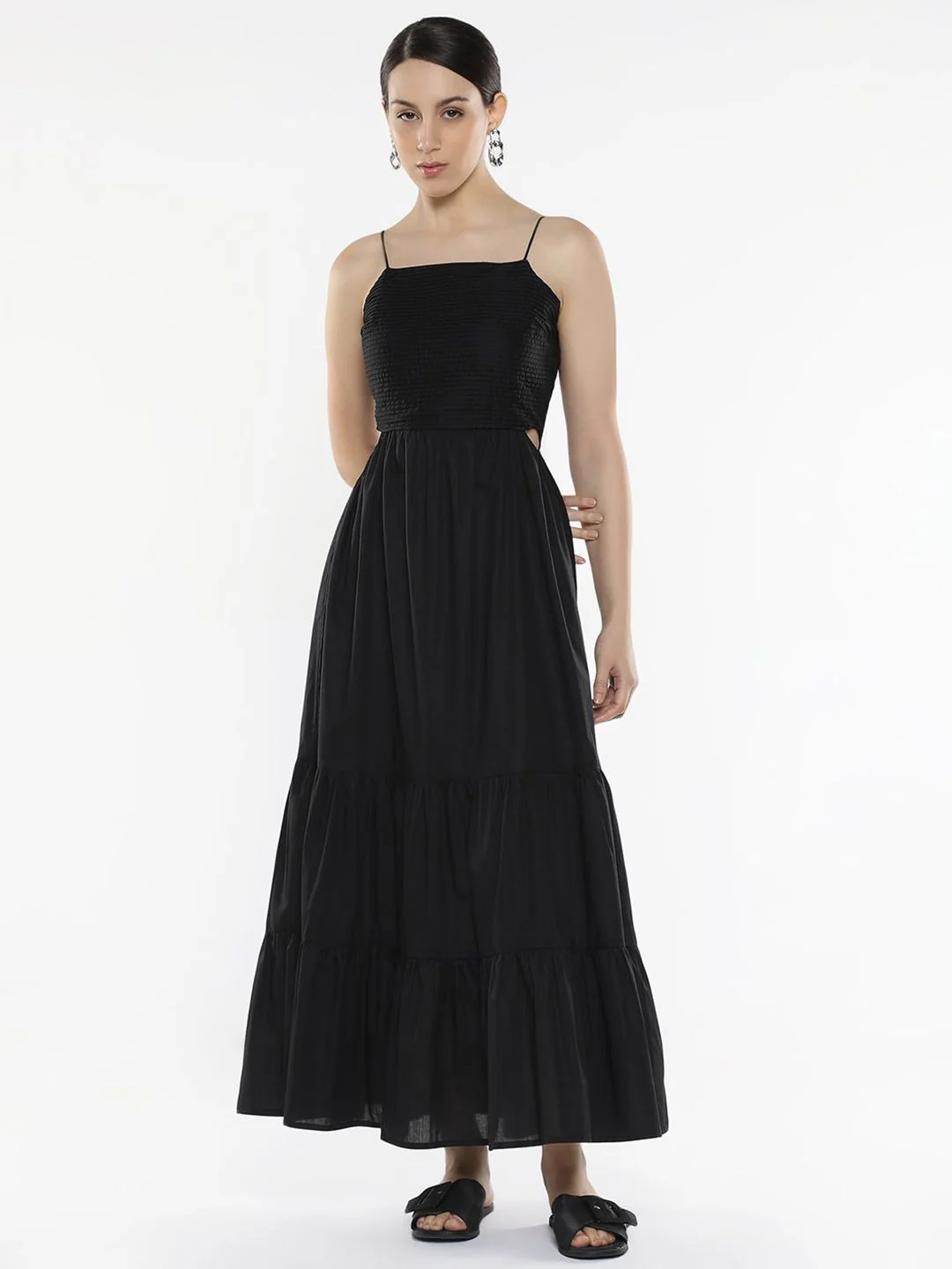 RAREISM Cotton Shoulder Straps Maxi Dress - Image 4