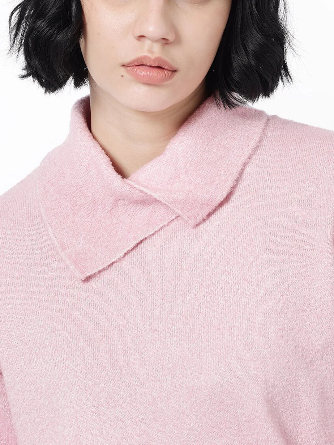 RAREISM Cowl Neck Acrylic Pullover - Image 2