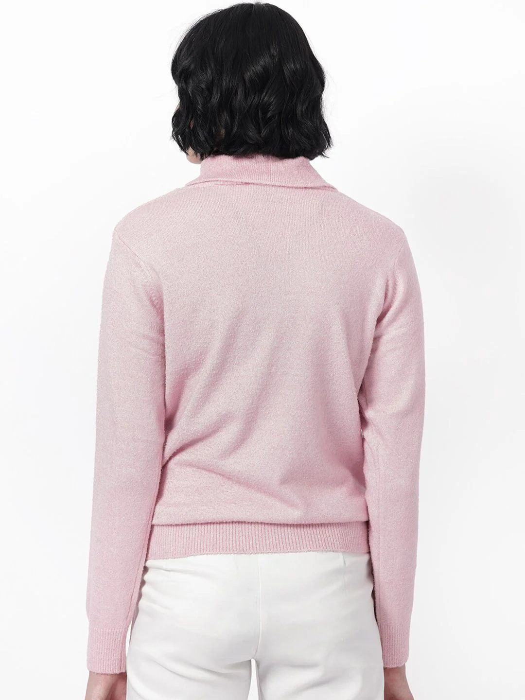 RAREISM Cowl Neck Acrylic Pullover - Image 4