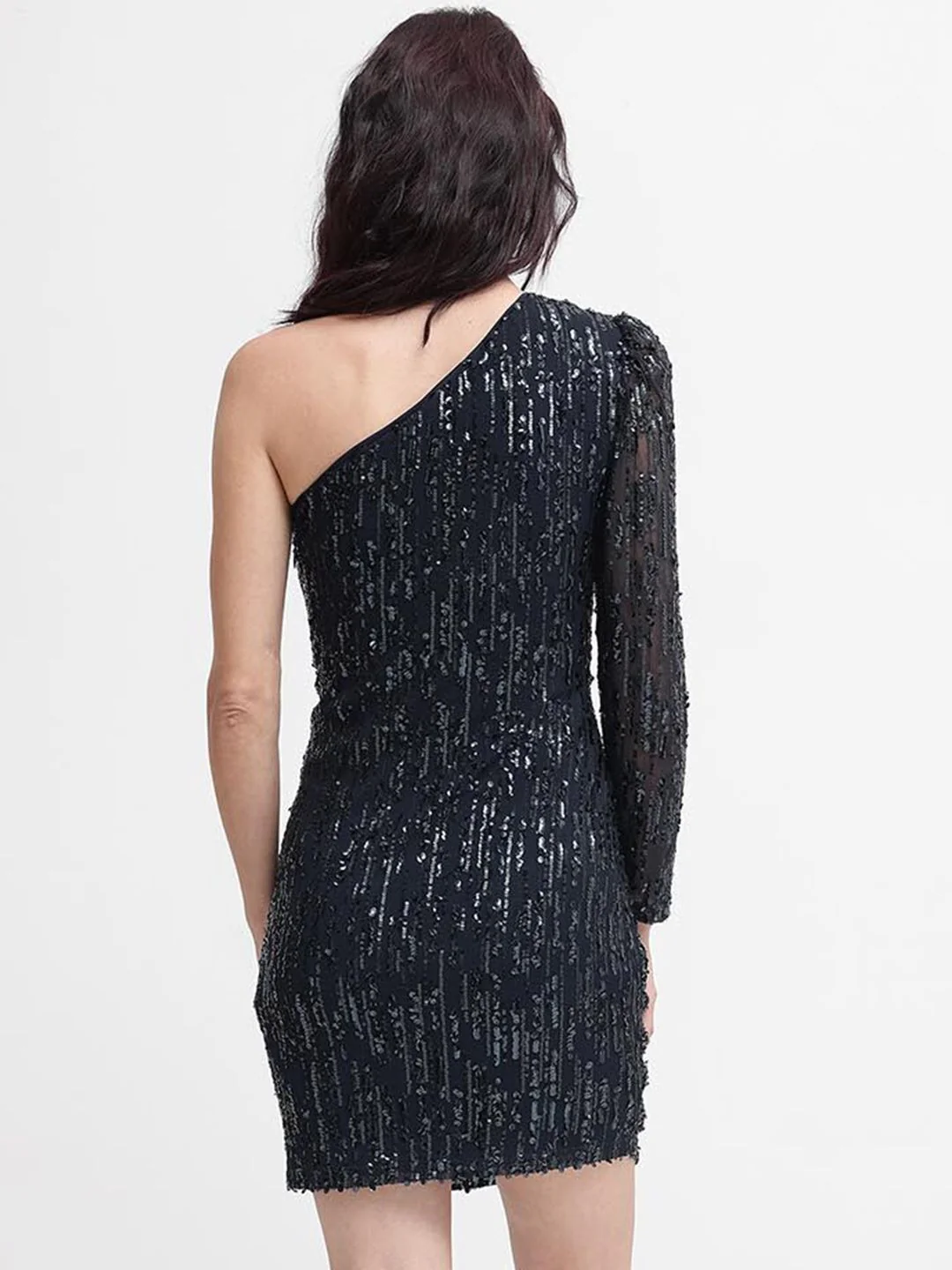 RAREISM Embellished Bodycon Cotton Mini Dress - Image 4