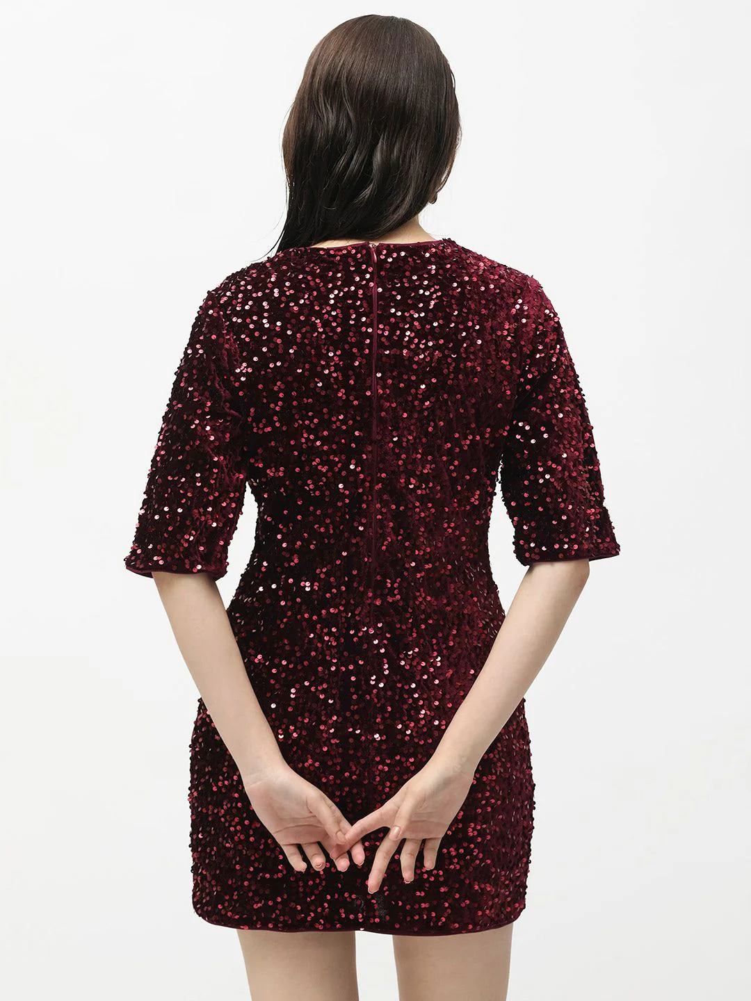 RAREISM Embellished Sequinned Sheath Mini Dress - Image 6