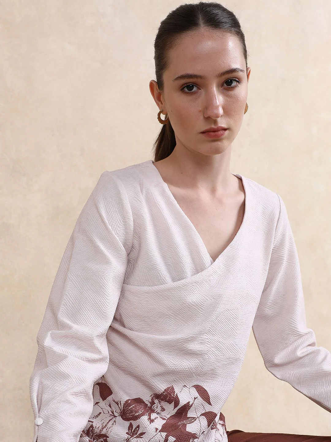 RAREISM Floral Printed Cotton Top - Image 7